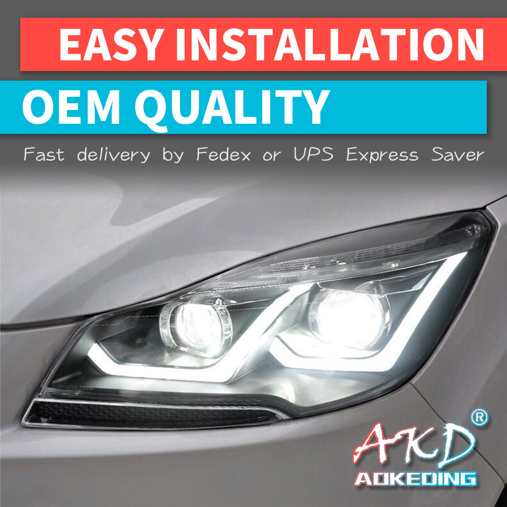 2 PCS Car Goods For Ford Kuga Escape 2013-2016 Head lamp LED