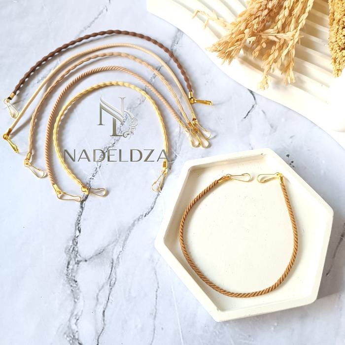 Konektor Masker Hijab Tali Simple/ Konektor Masker Tali Elastis/ Konek