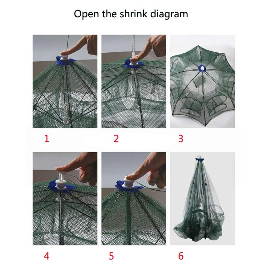 Perangkap ikan Bubu jebakan Ikan udang kepiting lele belut 20 Lubang