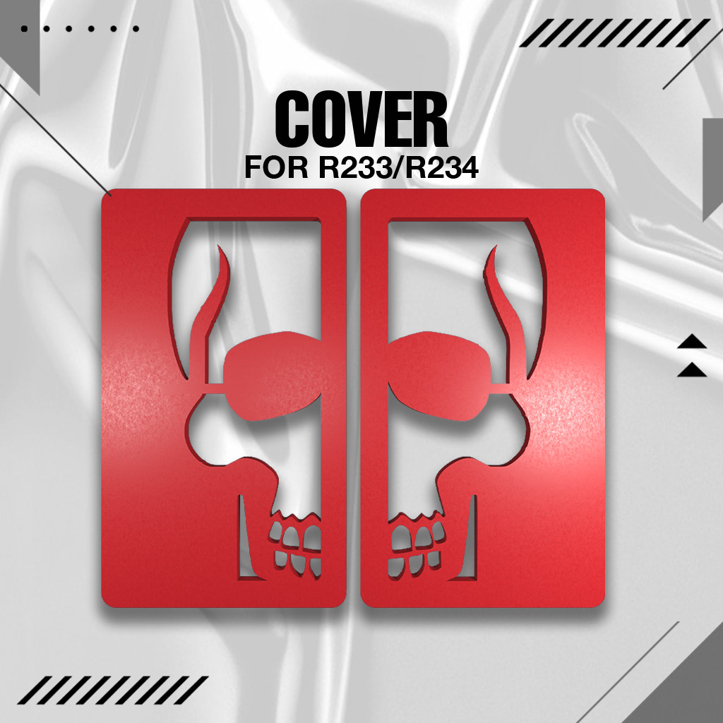 CASE PELINDUNG SKULL HEAD R233 R234 MERAH