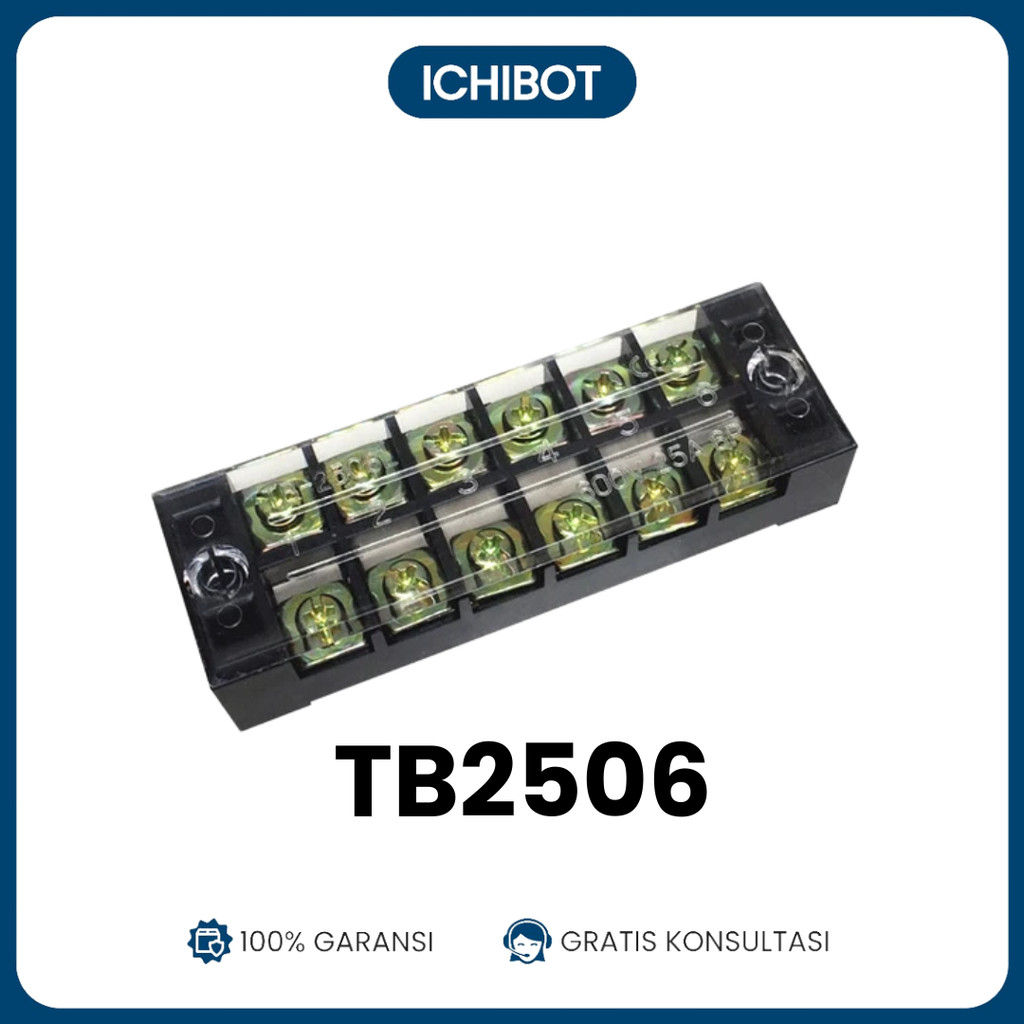 Terminal Block TB2506 – Screw Type 6 Pin (2.54mm Pitch)