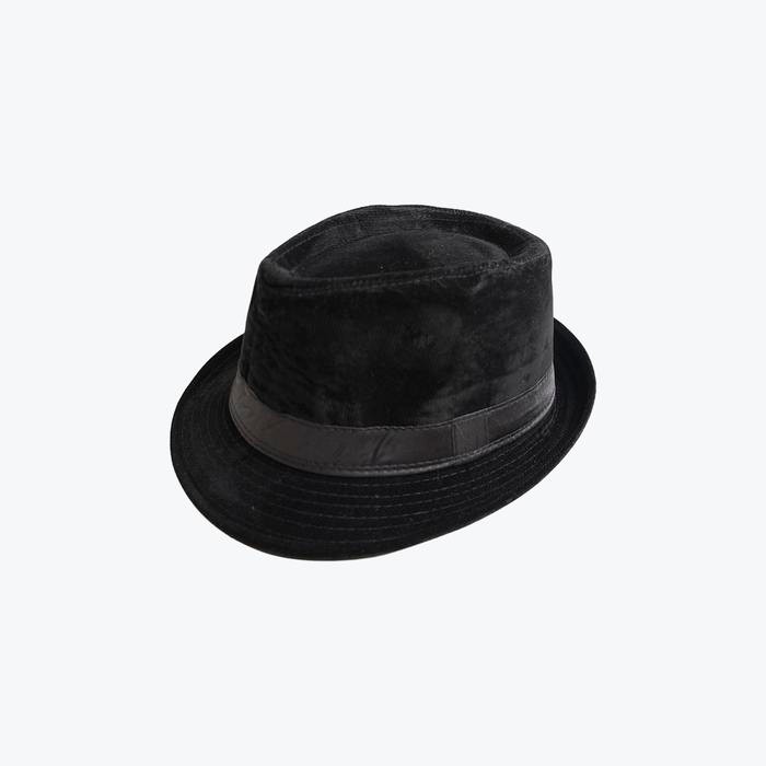 Houseofcuff Topi Fedora Hat BLACK FEDORA HAT CORDUROY