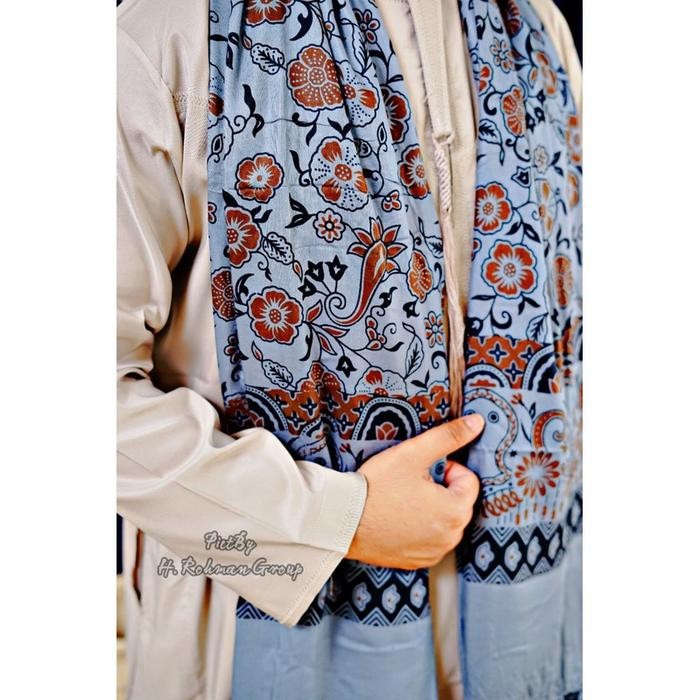 Promo Sorban Habib Bahar Bahan Rayon Goyor Premium Motif Batik Terompah Surban Santri Pondok