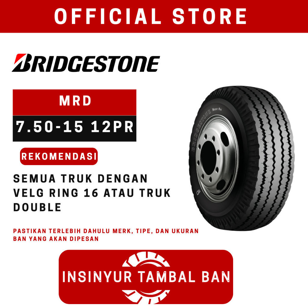 BAN MOBIL 750 15 BRIDGESTONE 12 PR TRUK