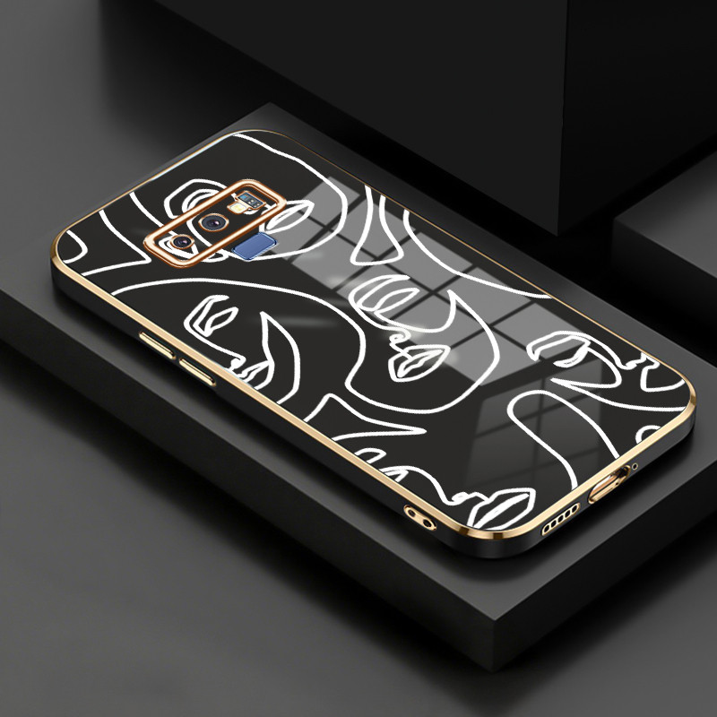 Casing Untuk Samsung Galaxy Note 9 Note 8 Case Casing Foto Seni Pemandangan Wanita silikon tahan HP 