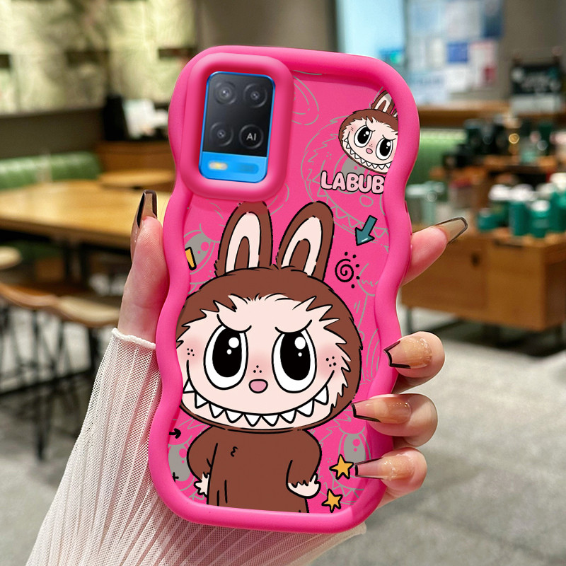 Casing HP Untuk OPPO A54 Case lucu Kartun bangga boneka Kesing Cesing lunak Silikon Softcase Macaron
