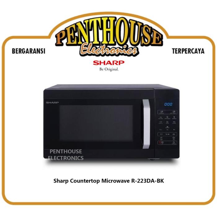 NEW SHARP COUNTERTOP MICROWAVE R-223DA-BK / R 223DA BK 23L