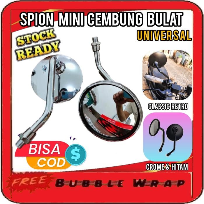 TERMURAH SPION MINI CEMBUNG SPION MINI CEMBUNG BULAT UNIVERSAL AKSESORIS MOTOR