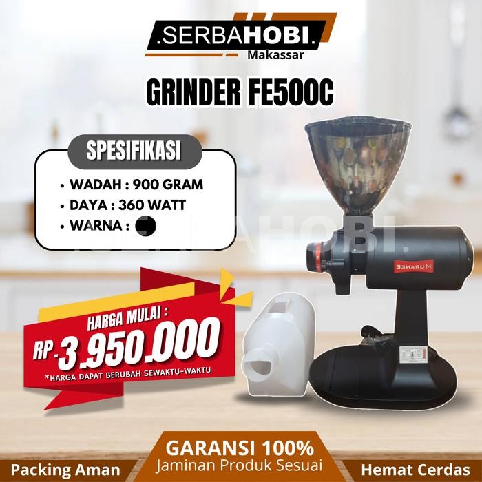 ___] Grinder Elektrik FE500C Besar / Alat Penggiling Kopi Elektrik