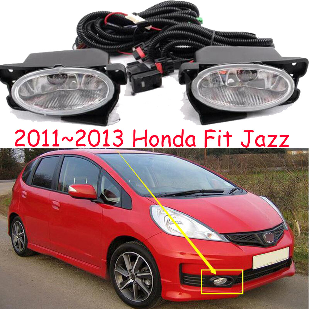 Car Bumper Headlight For Honda Fit Jazz Fog Light 2011~2013y Halogen