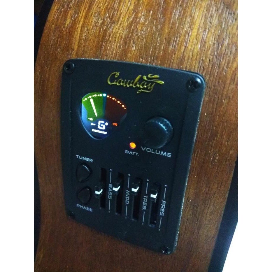 Preamp Gitar Tuner Equalizer Aw 35 Original Cowboy Murah Pasti Ori
