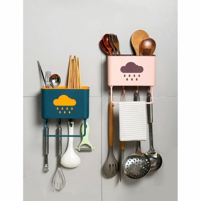 Tempat Sendok Rak Gantungan Peralatan Makan Alat Dapur Rak Sendok
