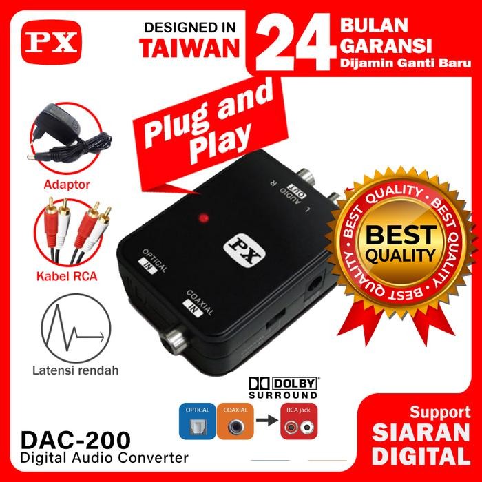 PX Digital Audio Converter DAC-200