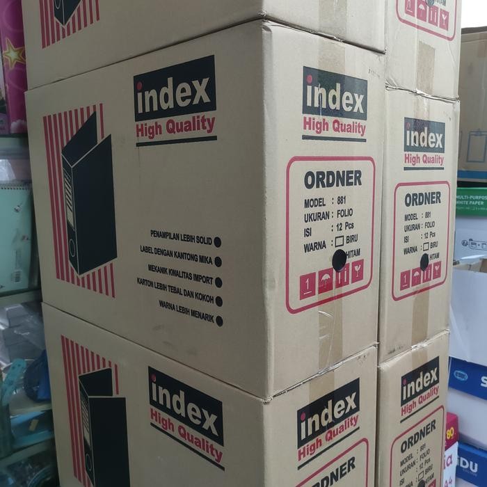 

Index ordner folio 881 hitam 1 DUS (12 PCS)