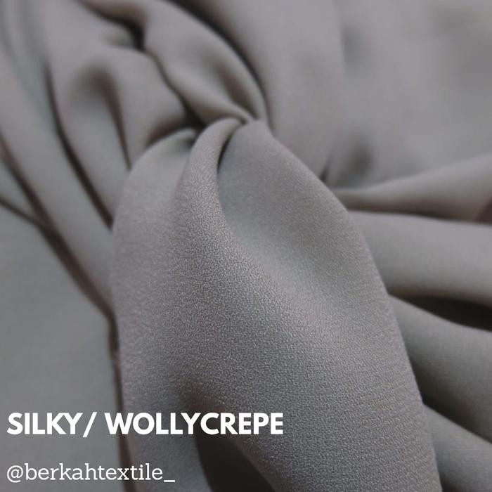 

Kain Wolly Crepe [Grade A Premiun] MURAH Ecer dan Grosir