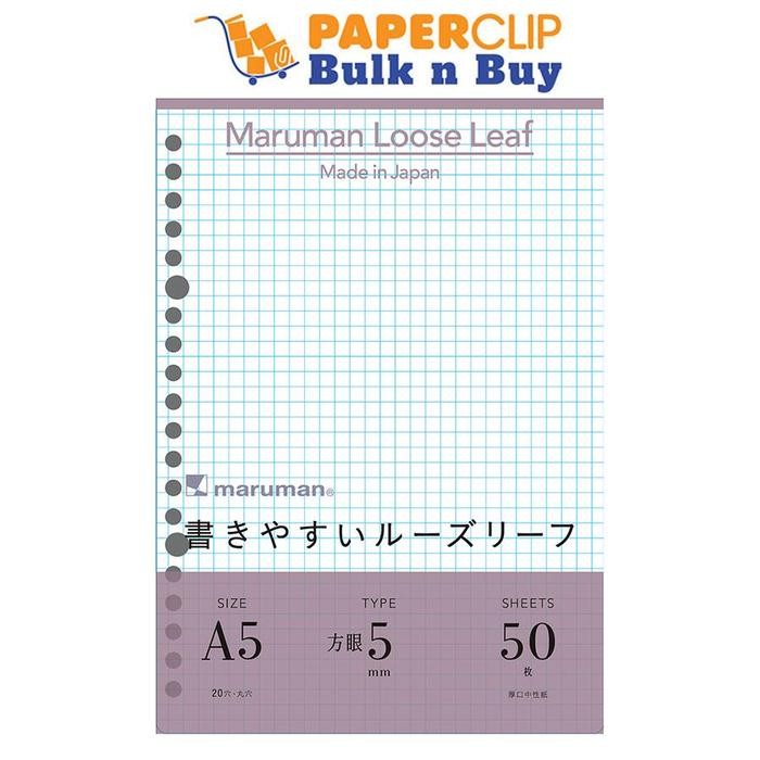 

LOOSE LEAF A5 MARUMAN L1307 50S KOTAK