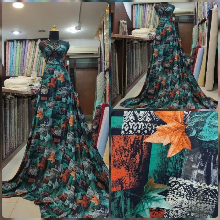 

Kain Viscose Motif Daun Abstrak 03