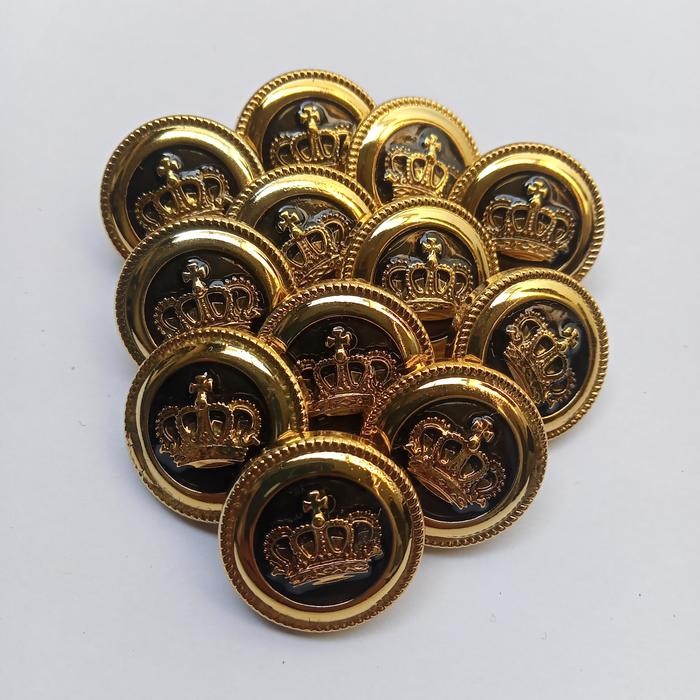 

PerPak Kancing jasko /Kancing Jas blazer-Motif Mahkota/Kancing Epoxy