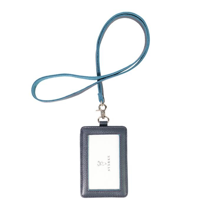 

STARKE Leather Lanyard Kulit Asli Gantungan Kartu Nama ID Card Holder Gantungan Name Tag Hustle Hog
