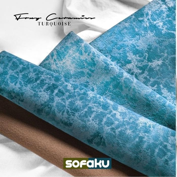 

FOXY Kain Suede - Yugos Velvet Ceramic Motif Bulu Premium Kain Lembut