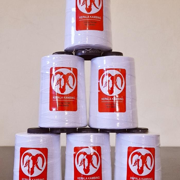 

Benang Jahit Karung Polyester 20/6 Kepala Kambing 250gr isi 6 cones