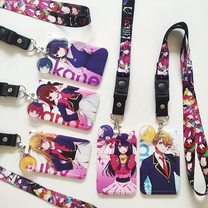

ID Card Holder Name Tag Lanyard / Kalung Wadah Kartu Anime Oshi No Ko