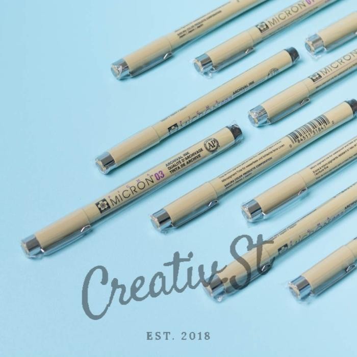 

Sakura Pigma Micron Drawing Pen 003 005 01 02 03 04 05 08 10 PN Brush Pulpen Gambar