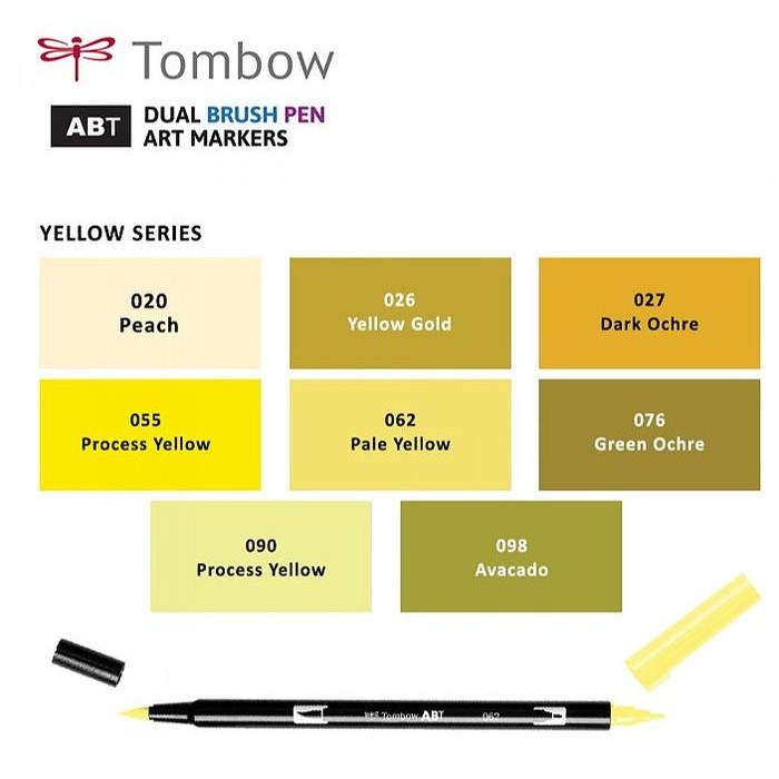 

Tombow Dual Brush Pen ABT - Yellow Series