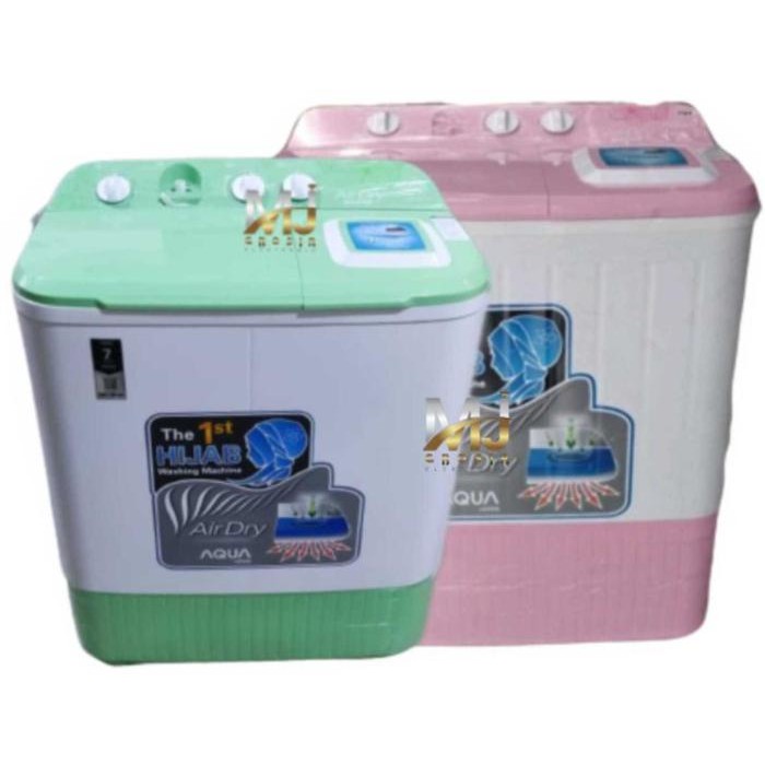 Mesin Cuci Aqua Japan Qw781Xt 7Kg 2 Tabung 781Xt 7 Kg 781 Hijab Series