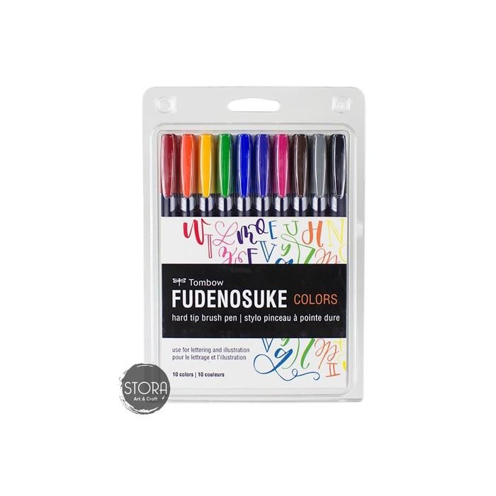 

Tombow Fudenosuke Hard Tip Set 10 / Hard Tip Palette