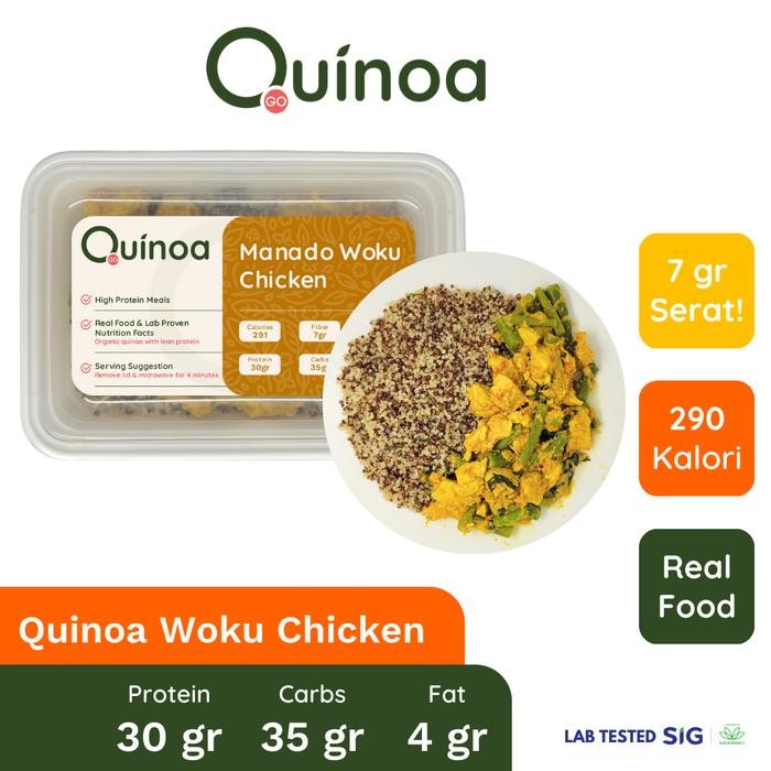 

Quinoa Go High Protein Low Calorie Diet Quinoa With Manado Woku Chicken