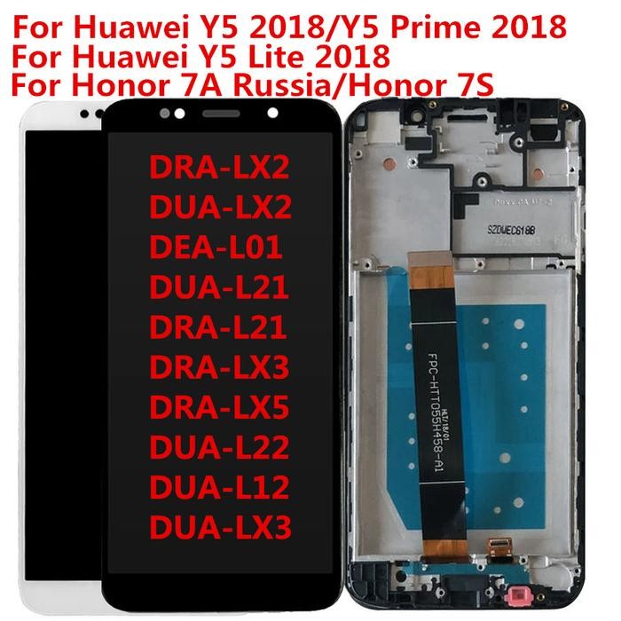 5.45 inch For Huawei Y5 2018&Y5 Lite DRA-LX2/LX3/LX5 Lcd Display Touch Screen Replacement For Honor 