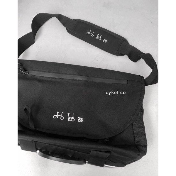 brompton frontblock S bag black brompton frontblock large bag