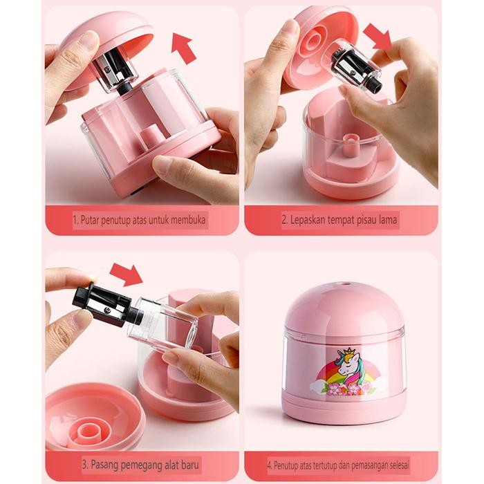 

Electric Stationery Set / Set Alat Tulis Elektronik Rautan Penghapus Vacuum Pencil 11 In 1/Set Alat