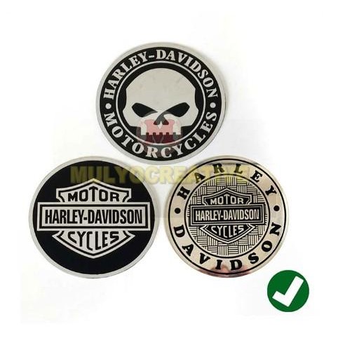 

Emblem Komunitas Motor Harley Davidson Bahan Logam Model Bulat PREMIUM