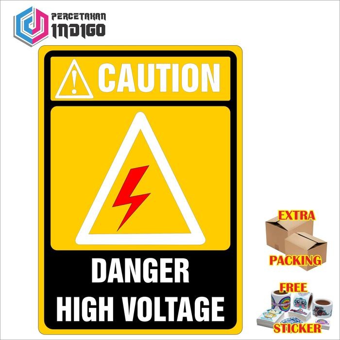 

Plat Alumunium Rambu Danger High Voltage