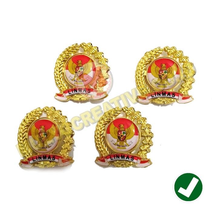 

Pin Hansip Linmas Garuda Pin Bros Hansip Model Padi Kapas Murah PREMIUM