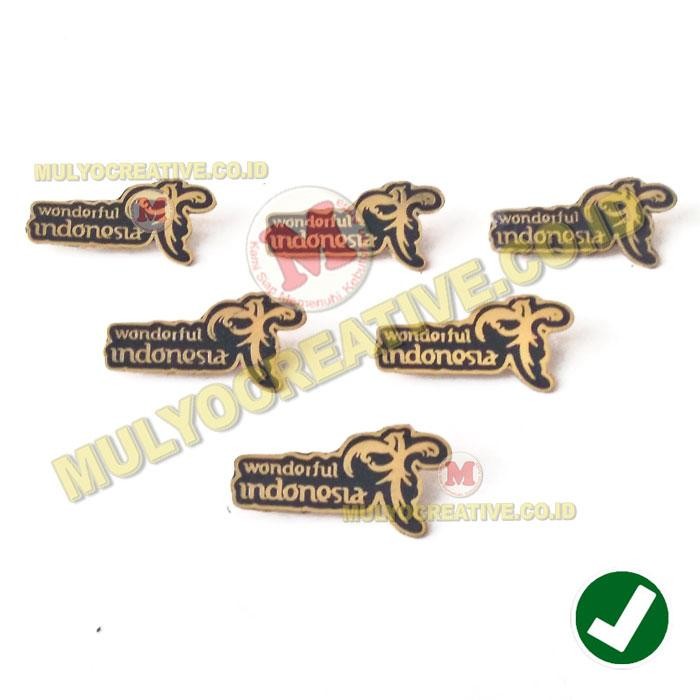 

Lencana Logo Pesona Indonesia Pin Wonderful Indonesia Warna Hitam PREMIUM