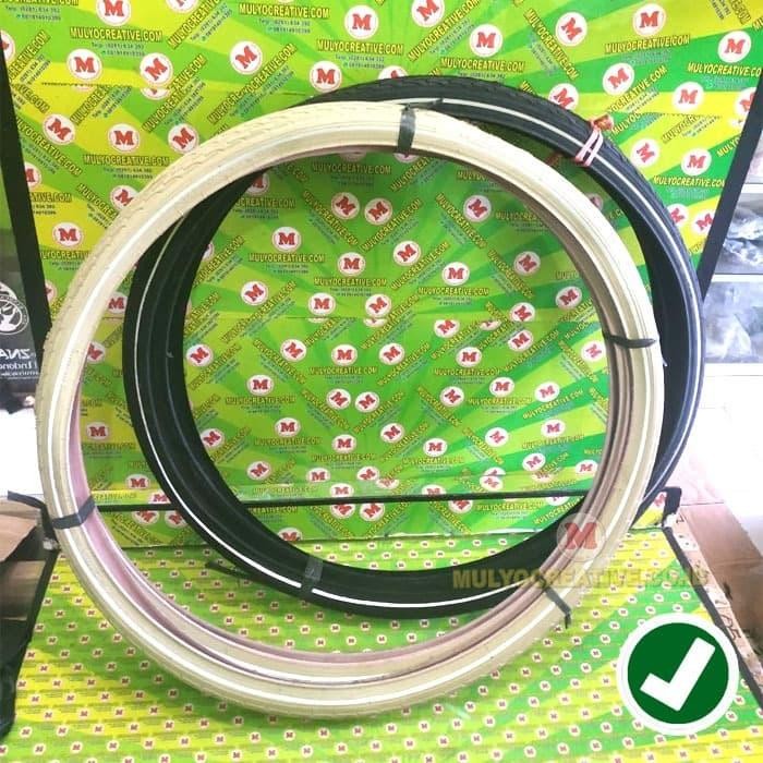 

Ban Luar Sepeda Ontel Murah - Ban Sepeda Onthel Warna Putih Coklat PREMIUM