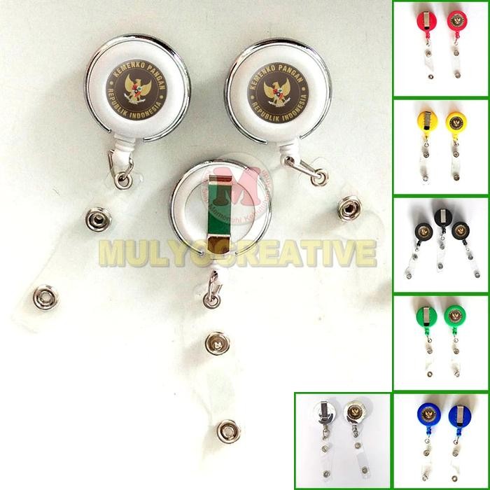 

ID Card Holder Logo Kemenko Pangan Gantungan ID Card Yoyo Kemenkopangan PREMIUM