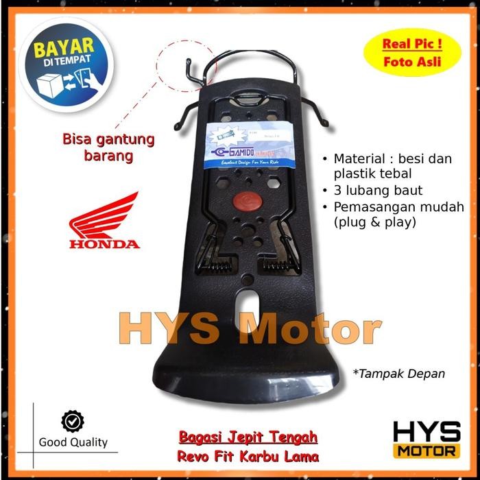 BARU BAGASI TENGAH REVO FIT LAMA GANTUNGAN BARANG BESI VARIASI MOTOR HONDA KARBU