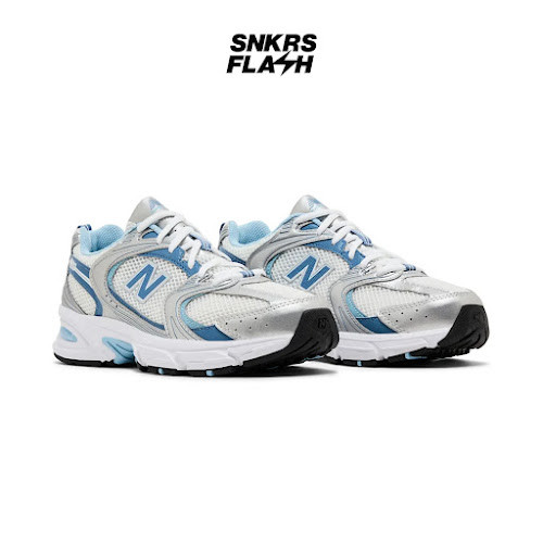NEW BALANCE 530 SILVER METALLIC BLUE Sepatu Sneakers Unisex - MR530ADA - Size 37