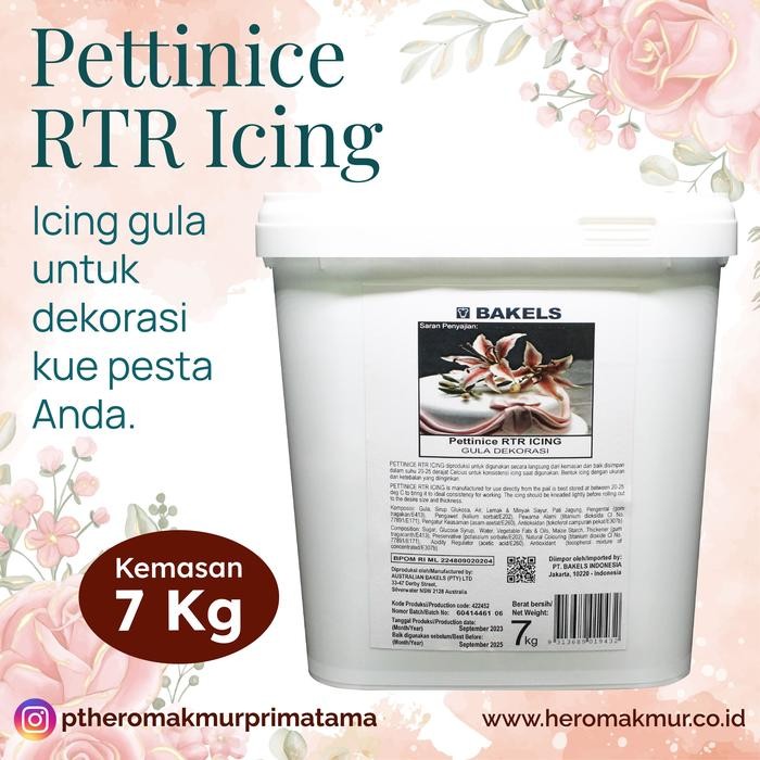 

NEW! BAKELS PETTINICE RTR ICING 7KG
