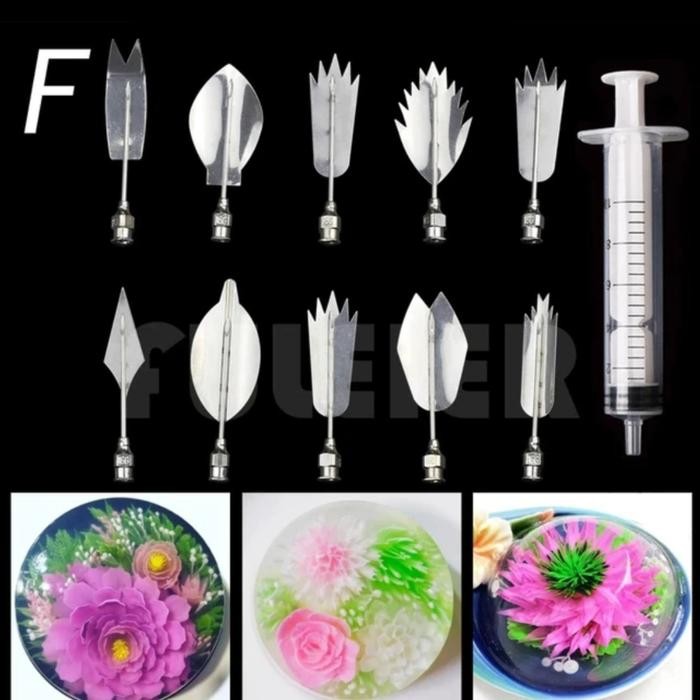 

NEW! SUNTIKAN JELLY ART TOOLS /SUNTIKAN JELLY ART DEKORASI PUDING SET