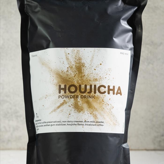 

1000 Gr 1 Kg Premium Premix Hojicha Roasted Matcha Powder Drink / Bubuk Minuman Houjicha