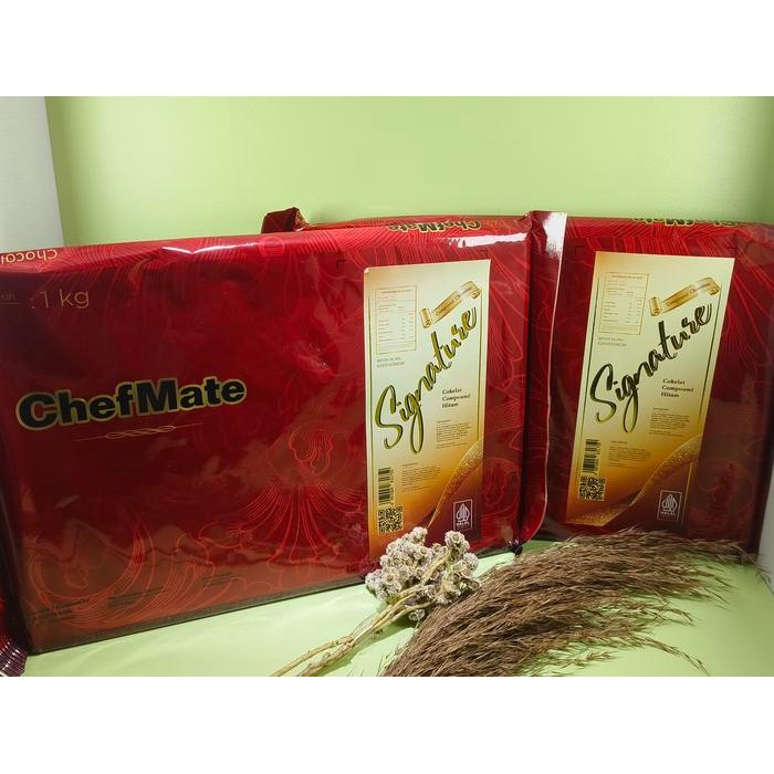 

NEW! CHEFMATE CHOCOLATE SIGNATURE COMPOUND 1 KG / COMPOUND COKELAT