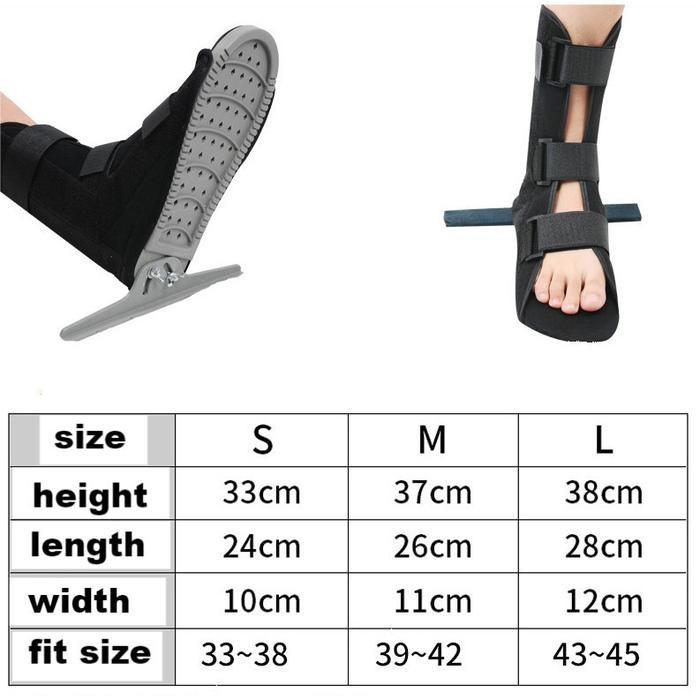 Afo - Adjustable Ankle Foot Orthosis /Afo Ankle Foot Orthosis Sepatu Terapi / Dewasa Orthosis Brace