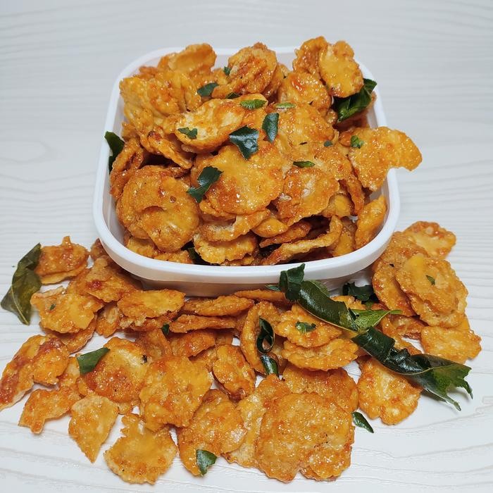 

TERMURAH TERLARIS Keripik Emping Melinjo Thailand Pedas Manis 250 Gram READY STOCK