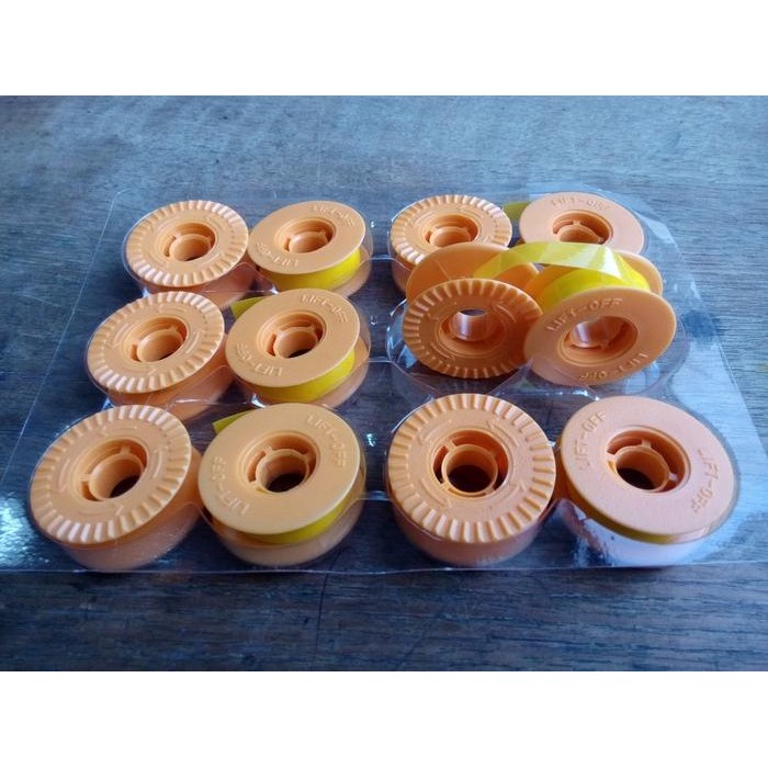 

Penghapus Lift Off Correction Tape Untuk Mesin Tik Panasonic Kxr-Series 1 Box Isi 6 Roll Stiker