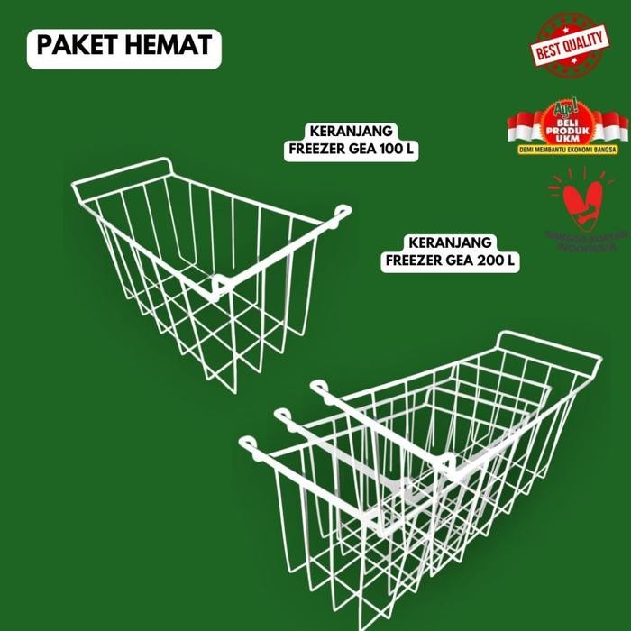 Paket Hemat Keranjang freezer 100 l gea uk 36,5 1719 cm/ keranjang freezer gea